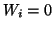 \( W_{i}=0 \)